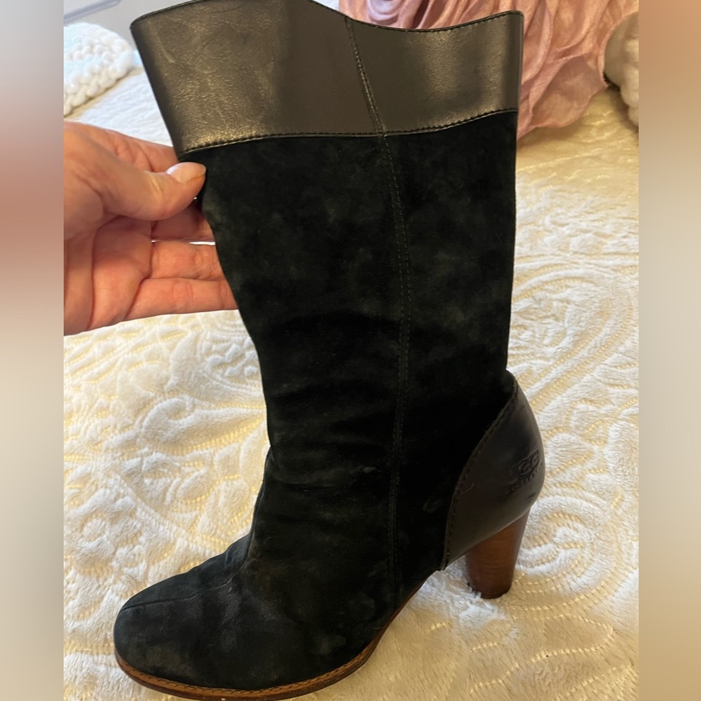 Used sued UGG heeled boots